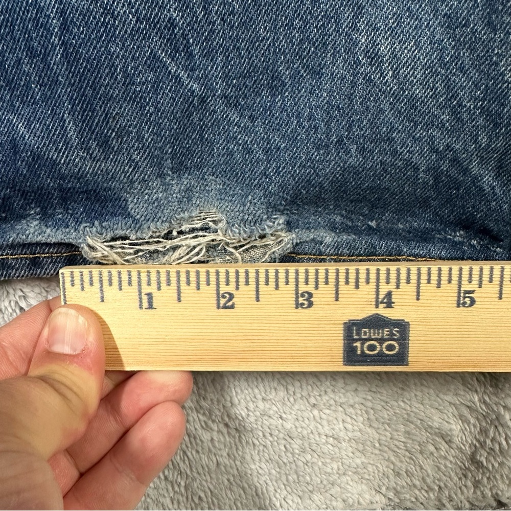 Levi’s 501 Button Fly Jeans Size 42x30 Distressed Read Description - Picture 7 of 14
